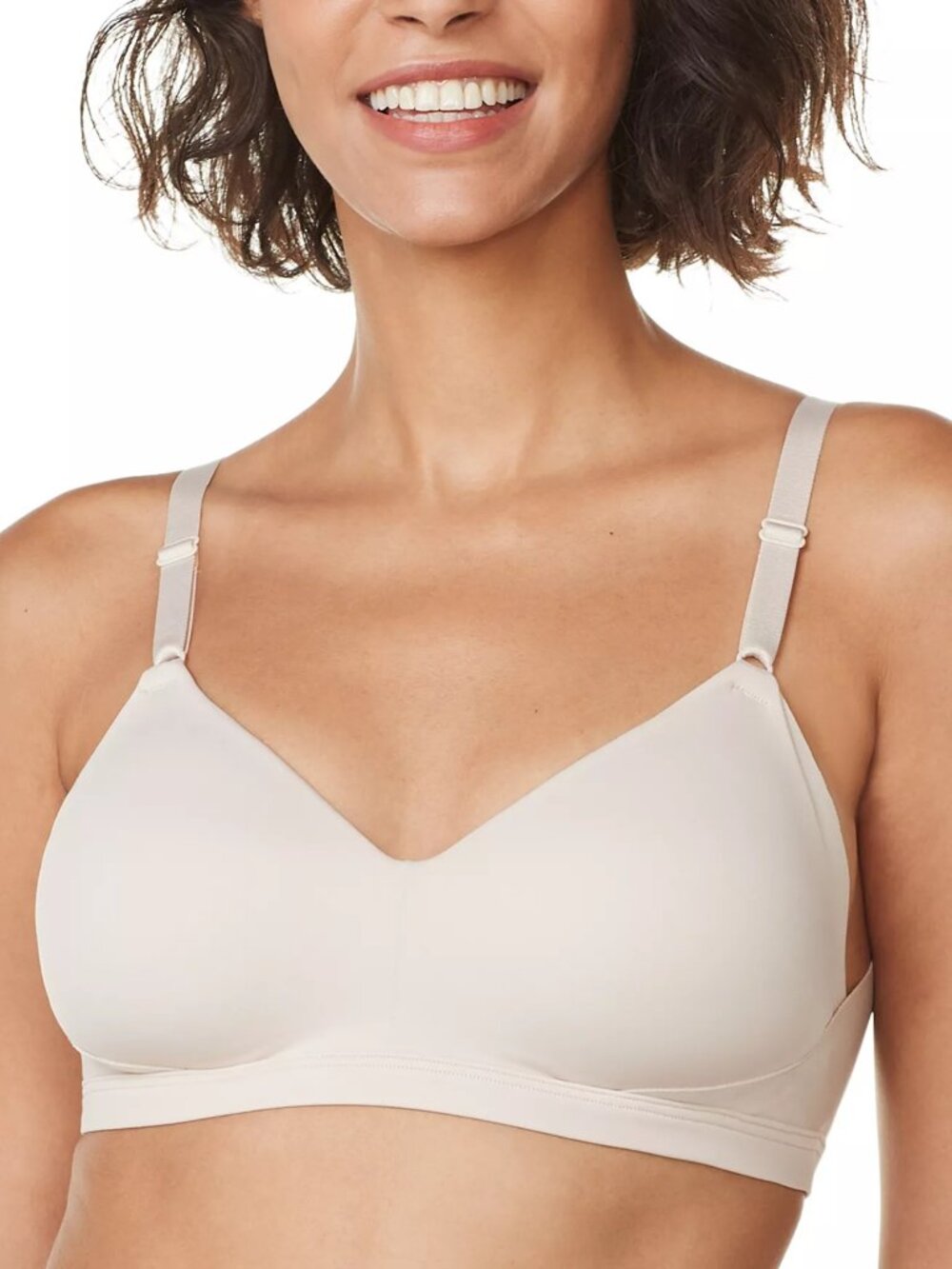 #2274 Warner's Women's No Side Effects Wirefree Lift Bra in Butterscotch